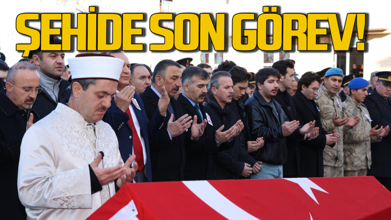 Zonguldak Valisi Hacıbektaşoğlu, şehidin son yolculuğunda yalnız bırakmadı