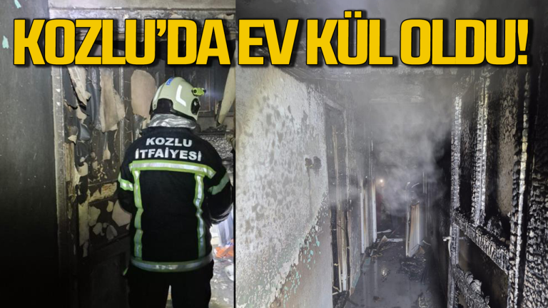 Zonguldak’ta korkutan yangın: Ev alevlere teslim oldu