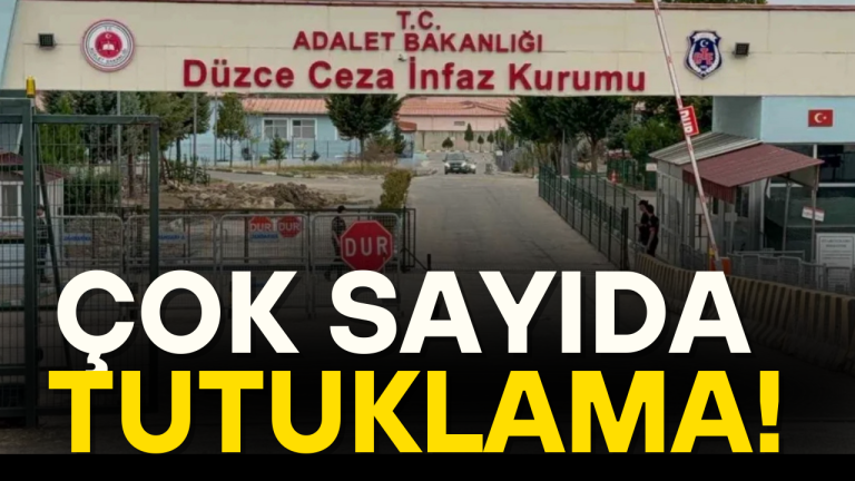 Düzce’de çok sayıda tutuklama