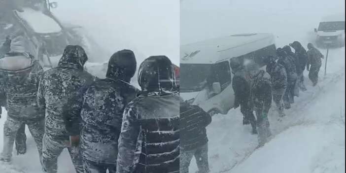 Yüksekova’da fırtına taziyeye gidenleri vurdu