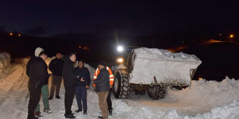 Vali Yardımcısı karda mücadeleyi denetledi