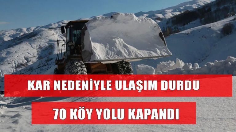 Muş köy yolları açılıyor
