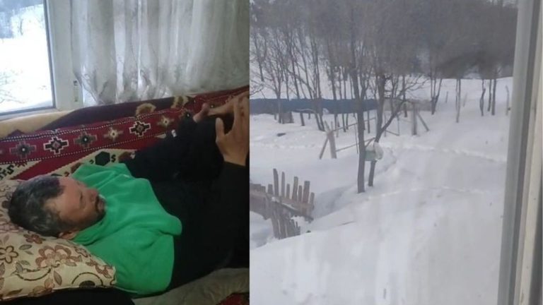 Kahramanmaraş’ta hasta mahsur kaldı, kurtarılmayı bekliyor
