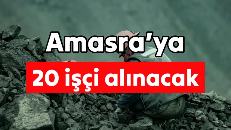 Amasra TTK işçi alımı duyurusu