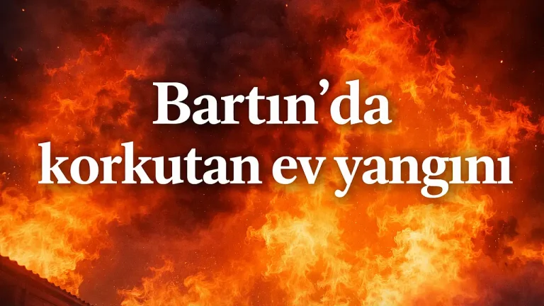 Bartın’da ev alevlere teslim oldu