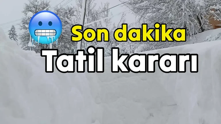 Bartın’da okullar tatil.