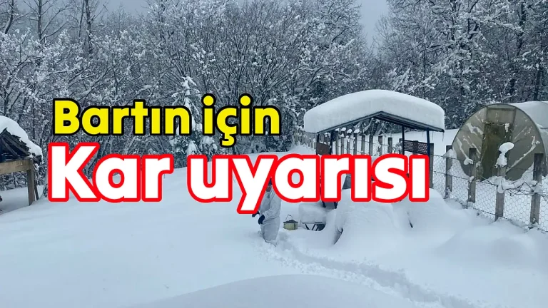 Bartın’da yoğun kar yağışı bekleniyor