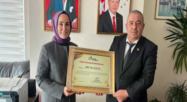 Başbuğ ve heyeti Gülağaç’ta hizmet temaslarında bulundu.