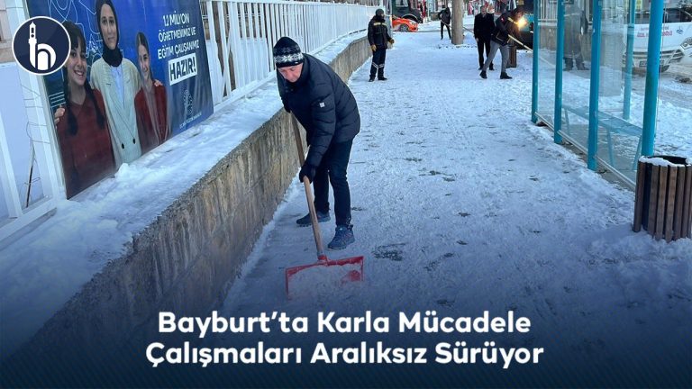 Bayburt’ta Karla Mücadele Sürüyor