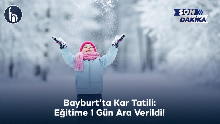Bayburt’ta okullar kar nedeniyle tatil edildi