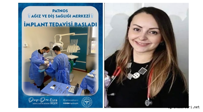 Patnos Diş Sağlığı Merkezi İmplant Tedavisi Başladı