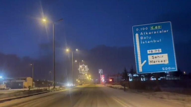 Çankırı D-100 Ağır Taşıt Trafiğine Kapandı