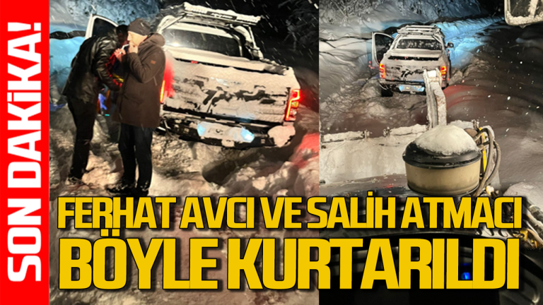 Karda Mahsur Kalan Ferhat Avcı ve Salih Atmacı Sağ Salim Kurtarıldı!