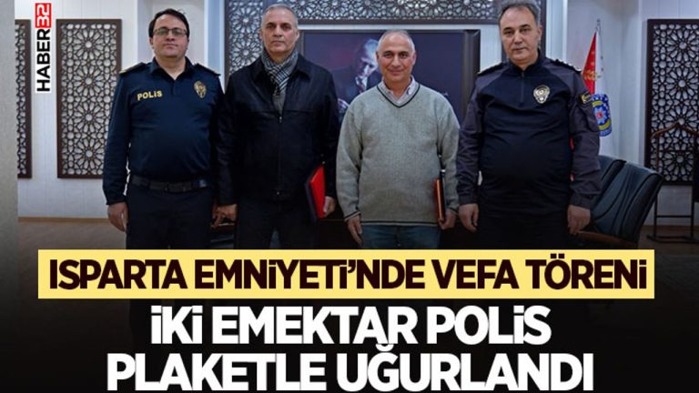 Emniyette Vefa Töreni: İki Emektar Polis Emekli Oldu