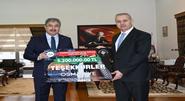 Osmaniye’den Gazze’ye 5,2 Milyon TL destek