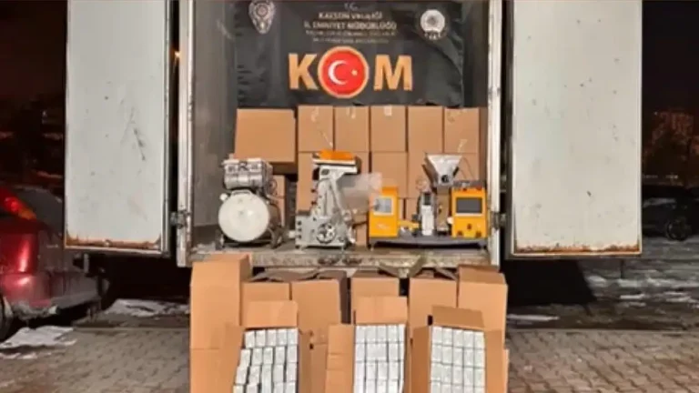 Kayseri’de dev kaçak sigara operasyonu!