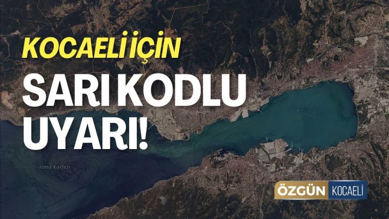 Kocaeli’ye Sarı Kodlu Hava Uyarı