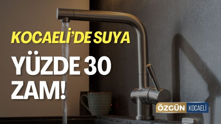 Kocaeli’de Su Fiyatları Yüzde 30 Arttı