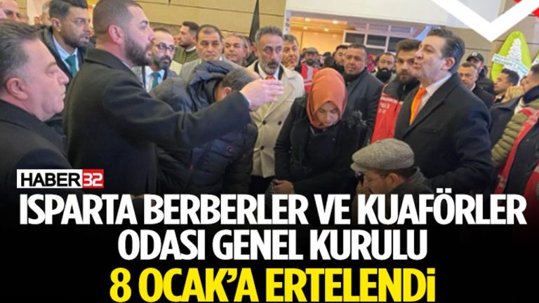 Berberler Odası Genel Kurulu 8 Ocak’a ertelendi.