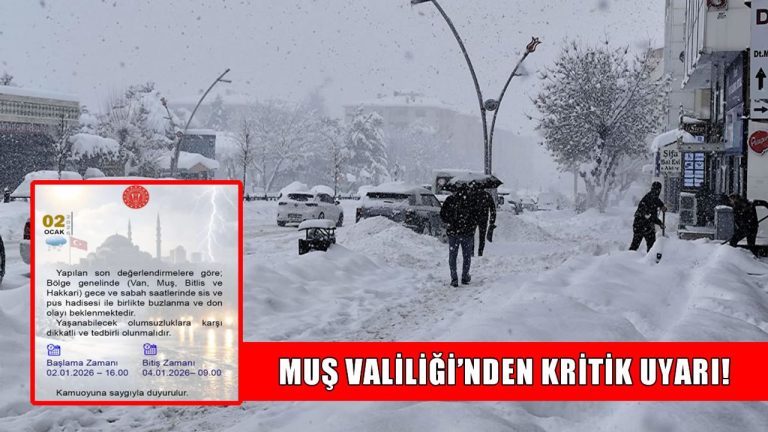 Muş’ta sis ve don uyarısı.