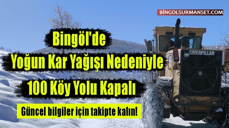 Bingolde kar yolunu yandi yuzlerce kisiler yol kapaliligi nedeniyle mahsur kaldi