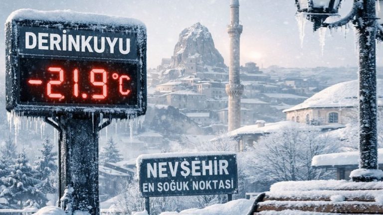Nevşehir’de En Soğuk Nokta Eksi 21,9 Derece Tespit Edildi