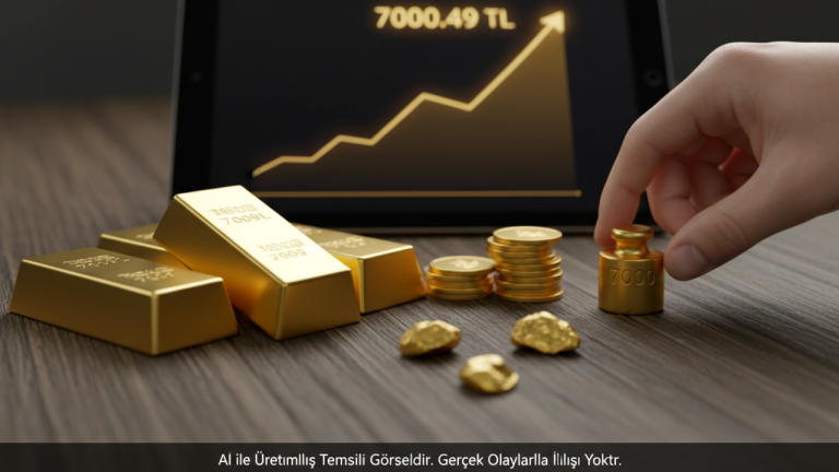 ## Altın Fiyatları Yeni Haftaya Yükselişle Başladı: Gram Altın 7000 TL’yi Aştı