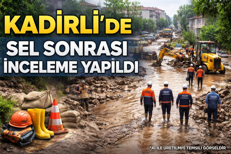 Kadirli’de Sel Sonrası İnceleme Yapıldı