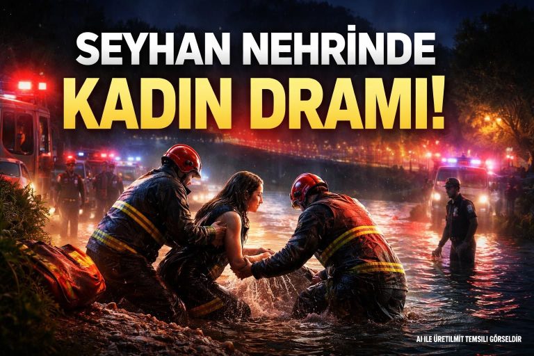 Adana Seyhan Nehri’nde Yaşanan Olayda Kadın Kurtarıldı