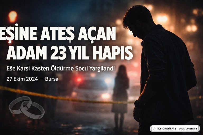 Eşine Ateş Açan Adam 23 Yıl Hapis Cezası Aldı