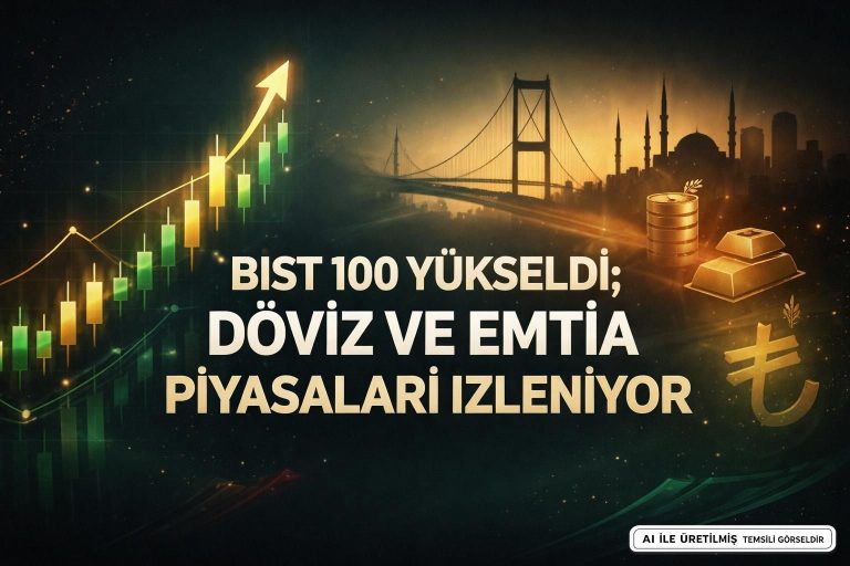 BIST 100 Yükseldi; Döviz ve Emtia Piyasaları İzleniyor