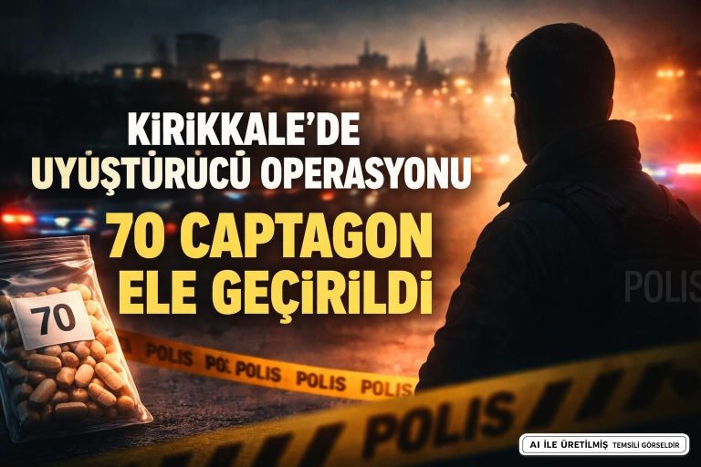 Kırıkkale’de Uyuşturucu Operasyonu: 70 Captagon Ele Geçirildi
