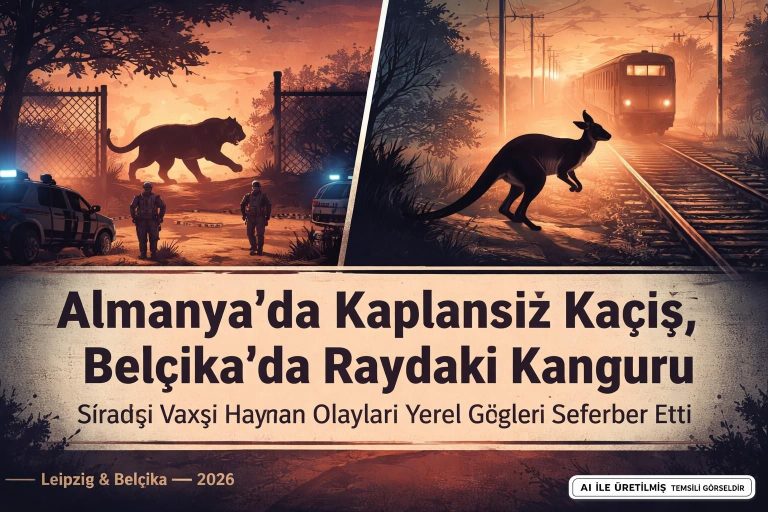 Almanya’da Kaplan Kaçağı, Belçika’da Kanguru Paniği: Avrupa’yı Sarsan İki Olay