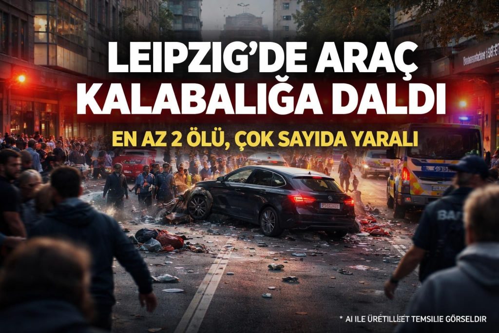 Almanya'da Korkunç Kaza: Leipzig'te Yaya Kalabalığına Daldı