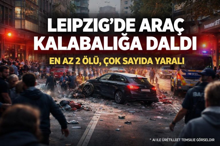 Almanya’da Korkunç Kaza: Leipzig’te Yaya Kalabalığına Daldı