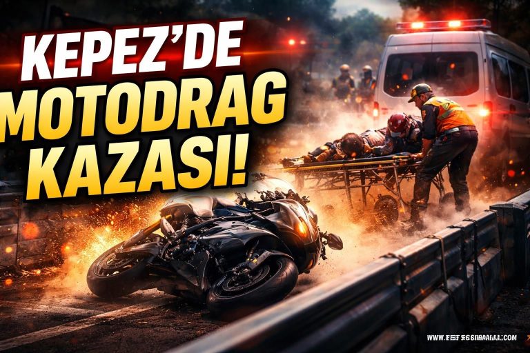 Antalya Kepez Motodrag Yarışında Kaza Yaşandı