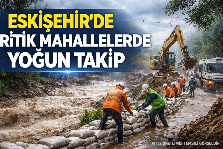 Aşırı Yağışlar Nedeniyle Eskişehir, Sakarya ve Bilecik’te Taşkın Önlemleri Artırıldı