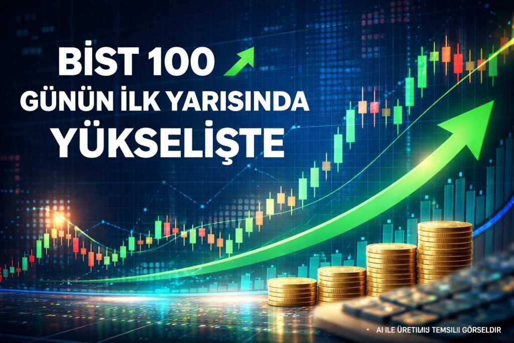 BIST 100 Endeksi Günün İlk Yarısında Yükseliş Gösterdi