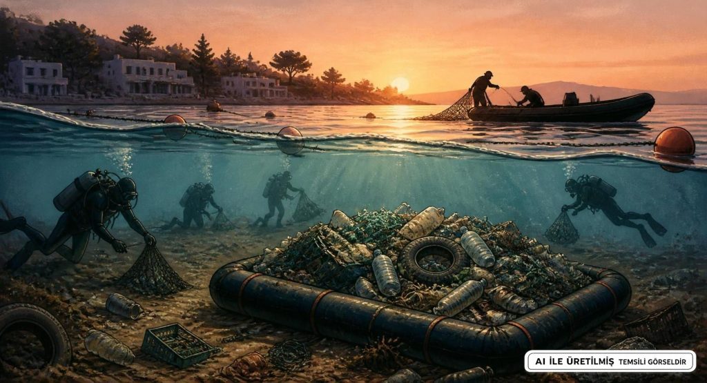 Bodrum Sahillerinde Büyük Temizlik Operasyonu Düzenlendi