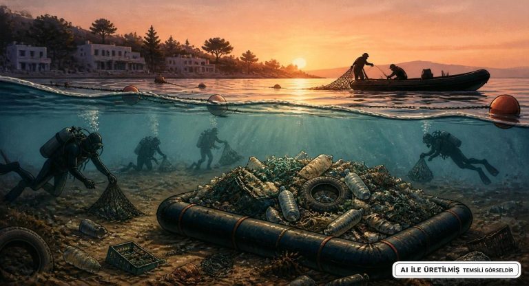 Bodrum Sahillerinde Büyük Temizlik Operasyonu Düzenlendi