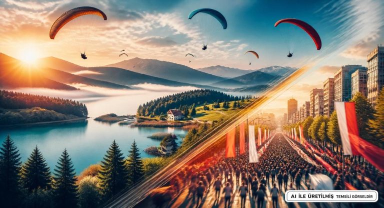 Bolu’da 19 Mayıs Coşkusu: Paraşüt ve Gençlik Yürüyüşü