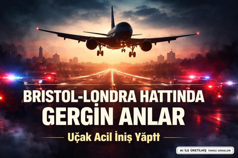 Bristol’den Londra’ya: Uçakta Bomba İhbarı Paniği Yaşandı