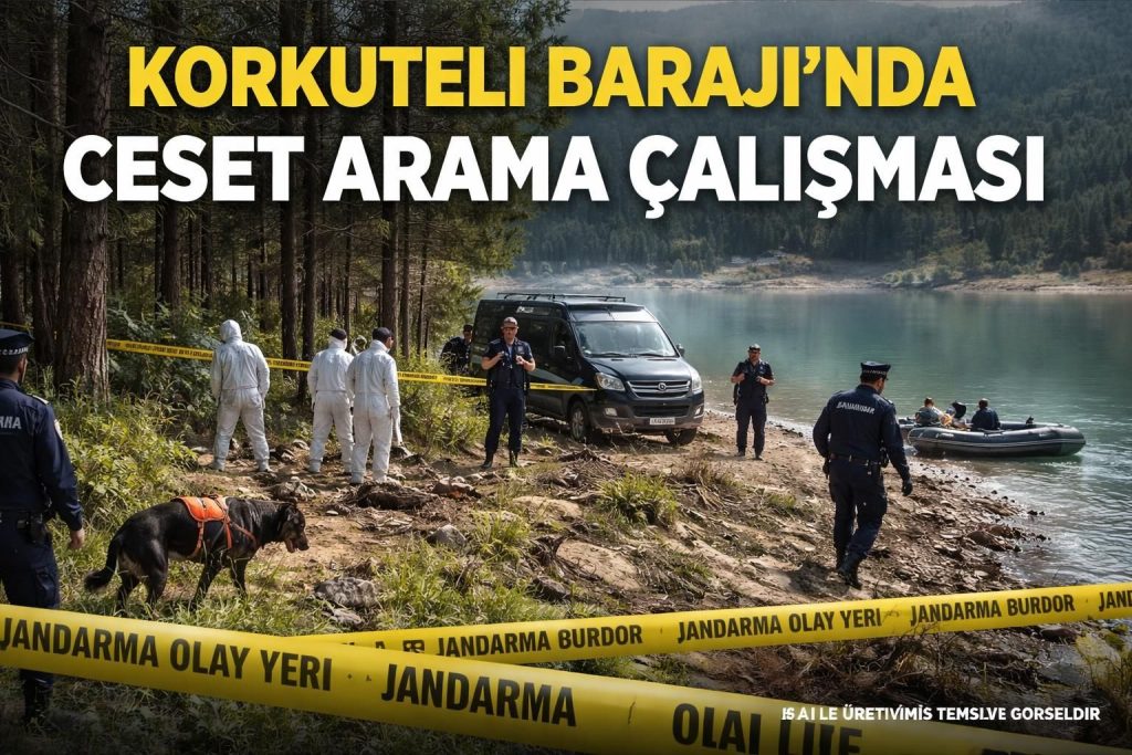 Burdur'da Öldürülen Kişiye Dair İddialar Üzerine Korkuteli Barajı'nda Arama Yapıldı