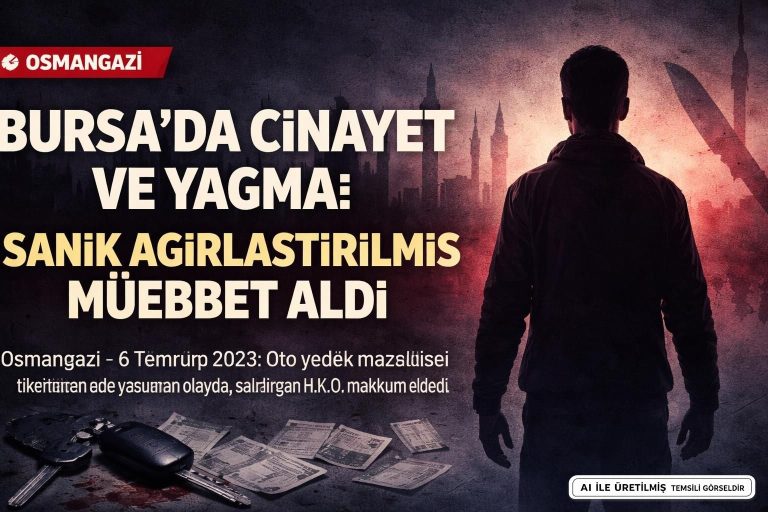 Bursa’da Cinayet ve Yağma: Sanık Ağırlaştırılmış Müebbet Cezası Aldı