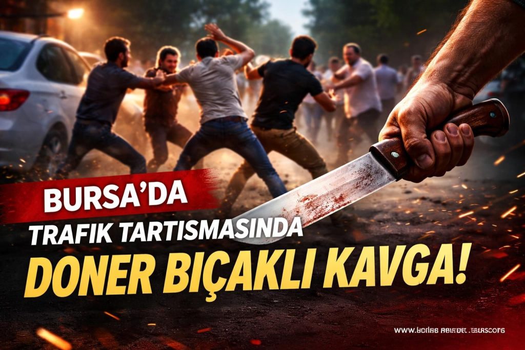 Bursa'da Trafik Tartışması Bıçaklı Kavgaya Dönüştü