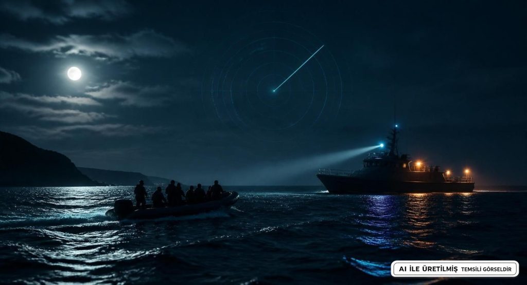 Çanakkale'de Lastik Botta 31 Kaçak Göçmen Yakalandı
