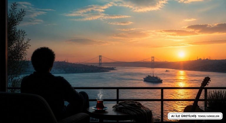 Çelik’ten Boğaz Manzaralı Huzur Paylaşımı