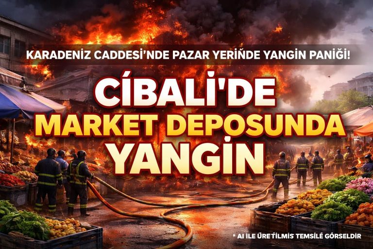 Cibali Mahallesi’nde Market Deposunda Yangın Çıktı: Ekipler Zorlu Koşullarda Müdahale Ediyor