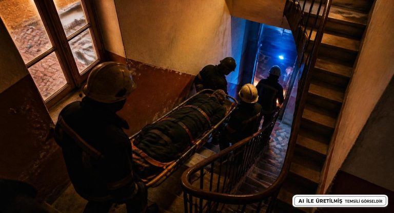 Dar Merdivenler Engelledi: Yaşlı Adam İtfaiye Ekipleriyle Tahliye Edildi