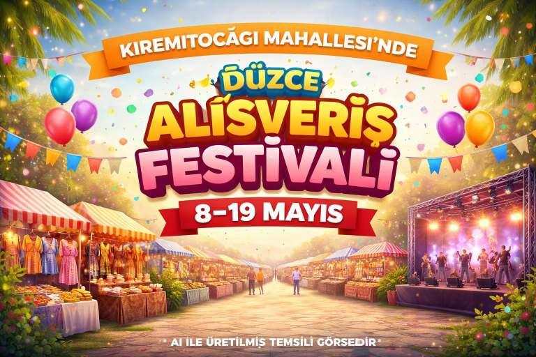 Düzce’de Bayram Öncesi Büyük Alışveriş Festivali Başlıyor
